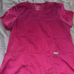 Cherokee Magenta Workwear Top